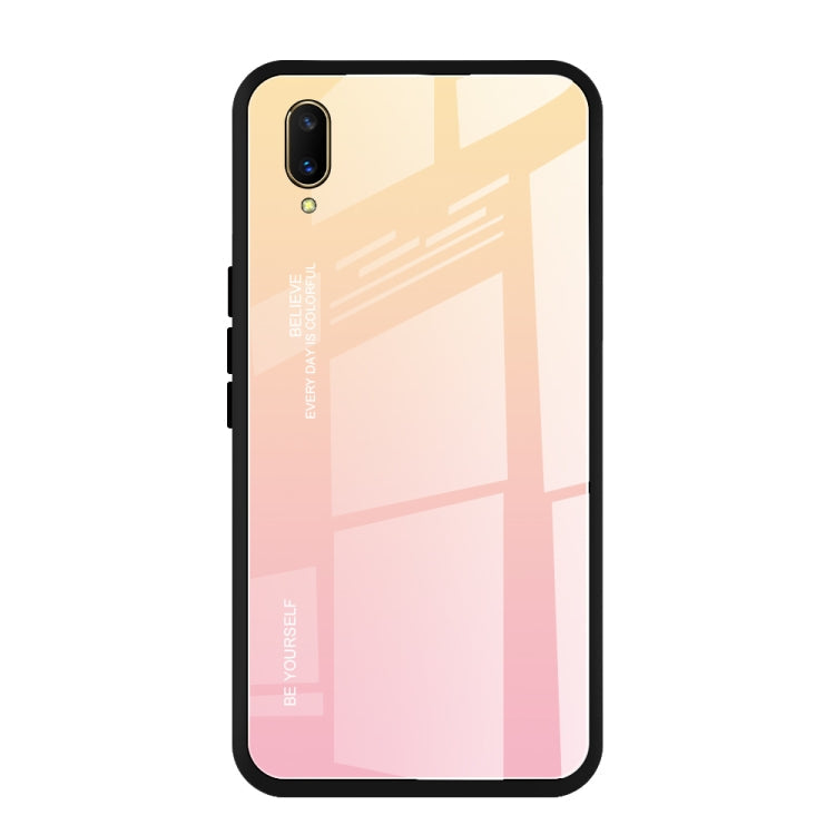 Gradient Color Glass Case, For Vivo V7, For Vivo V11, For Vivo X23