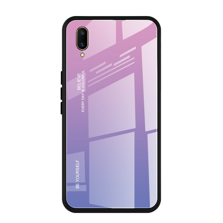 Gradient Color Glass Case, For Vivo V7, For Vivo V11, For Vivo X23