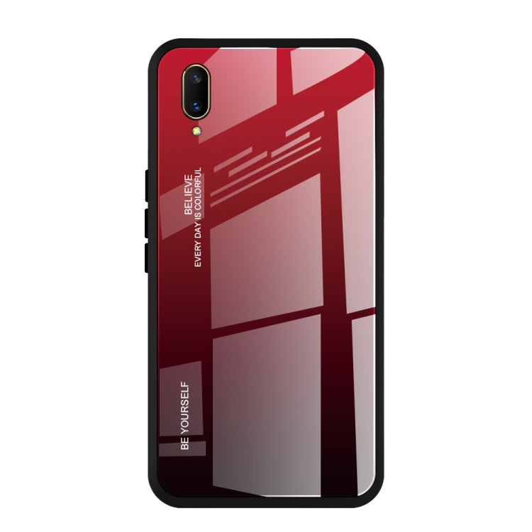 Gradient Color Glass Case, For Vivo V7, For Vivo V11, For Vivo X23