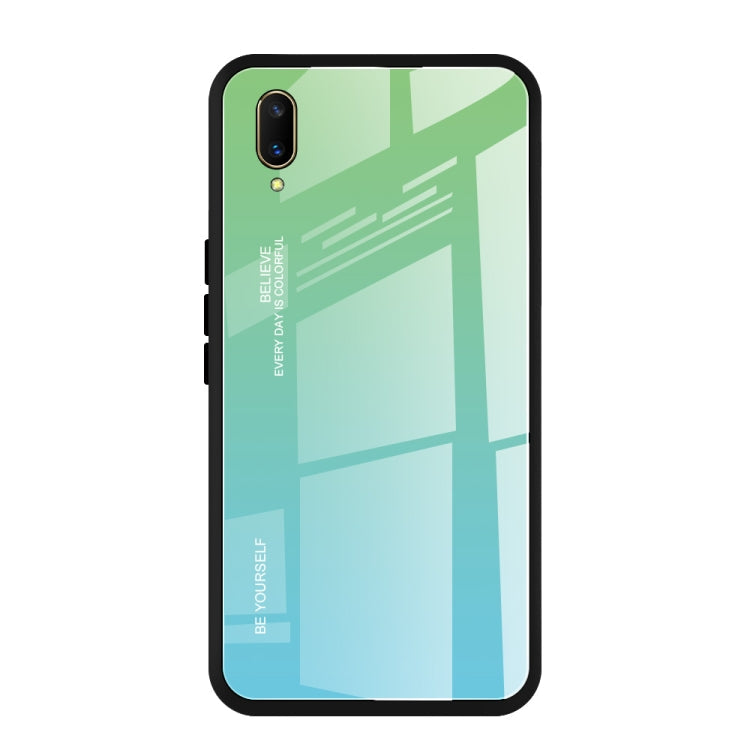 Gradient Color Glass Case, For Vivo V7, For Vivo V11, For Vivo X23