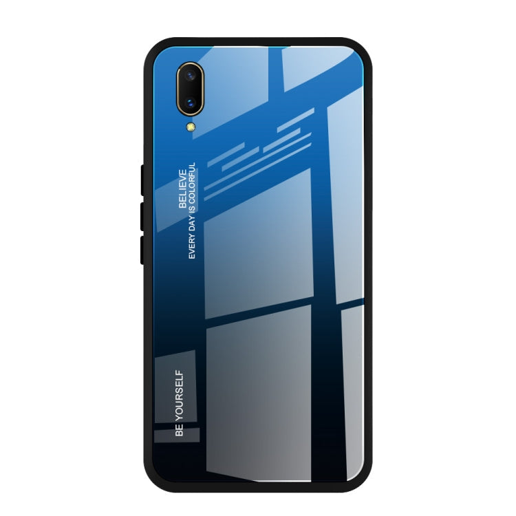 Gradient Color Glass Case, For Vivo V7, For Vivo V11, For Vivo X23