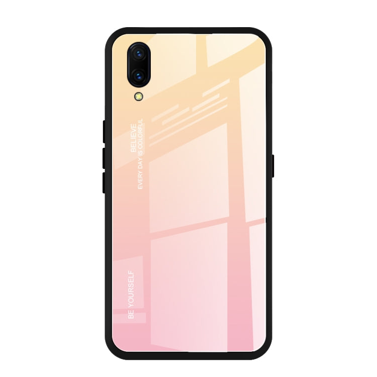 Gradient Color Glass Case, For Vivo V7, For Vivo V11, For Vivo X23
