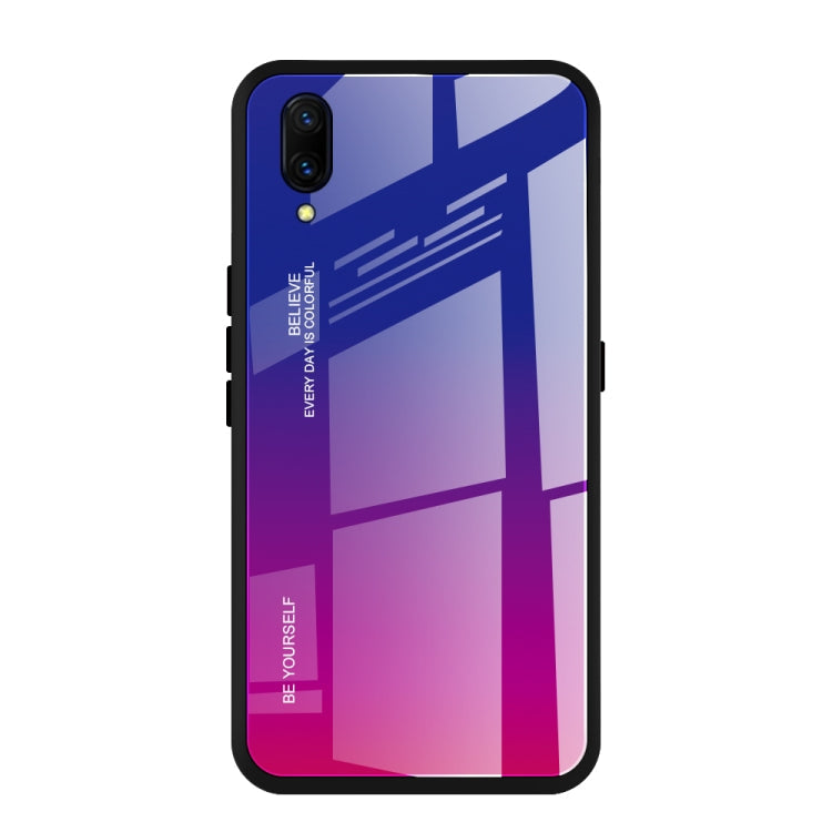 Gradient Color Glass Case, For Vivo V7, For Vivo V11, For Vivo X23