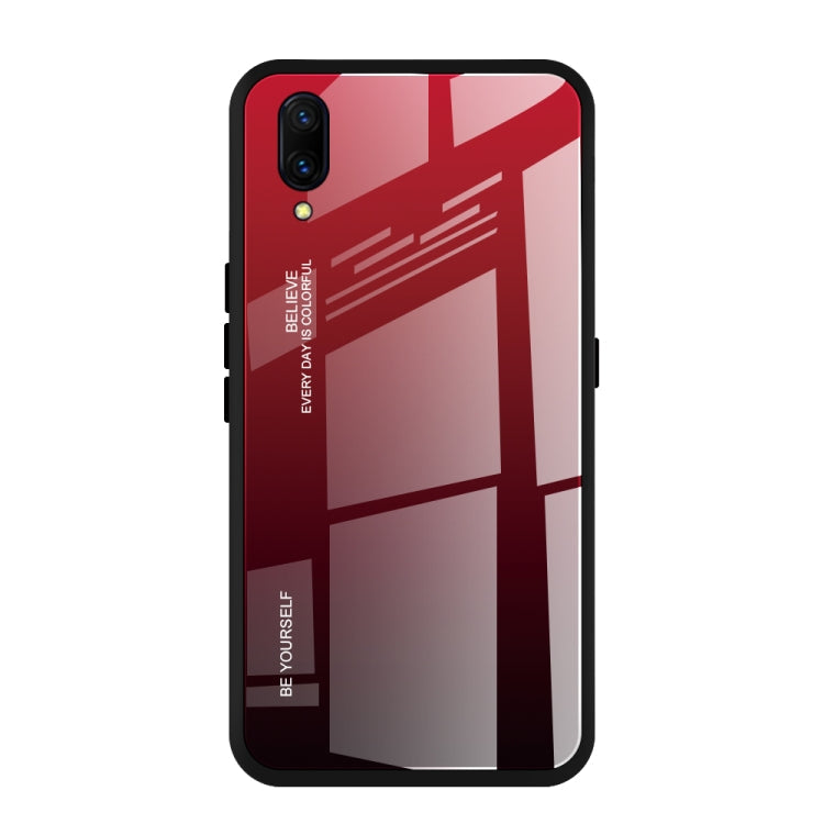Gradient Color Glass Case, For Vivo V7, For Vivo V11, For Vivo X23