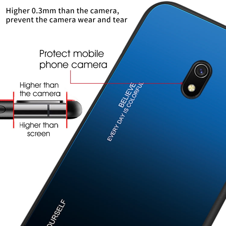 Gradient Color Glass Case, For Xiaomi Redmi 8A, For Xiaomi Redmi Note 8T, For Huawei Enjoy 10