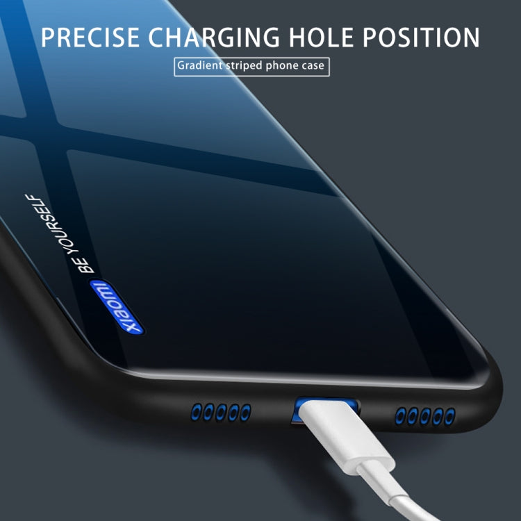 Gradient Color Glass Case, For Xiaomi Mi CC9e, For iPhone SE 2022 / SE 2020 / 8 / 7, For iPhone XS / X