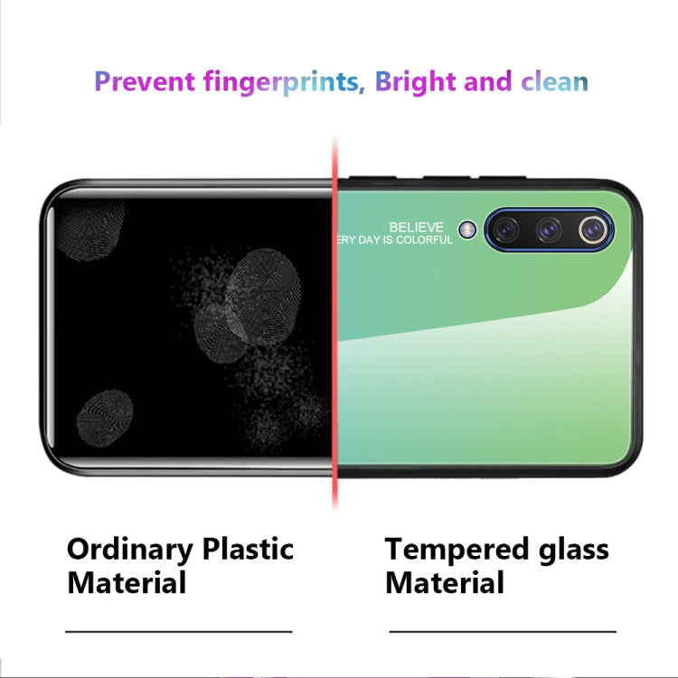 Gradient Color Glass Case, For Xiaomi Mi CC9e, For iPhone SE 2022 / SE 2020 / 8 / 7, For iPhone XS / X