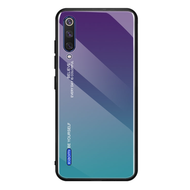 Gradient Color Glass Case, For Xiaomi Mi CC9e, For iPhone SE 2022 / SE 2020 / 8 / 7, For iPhone XS / X