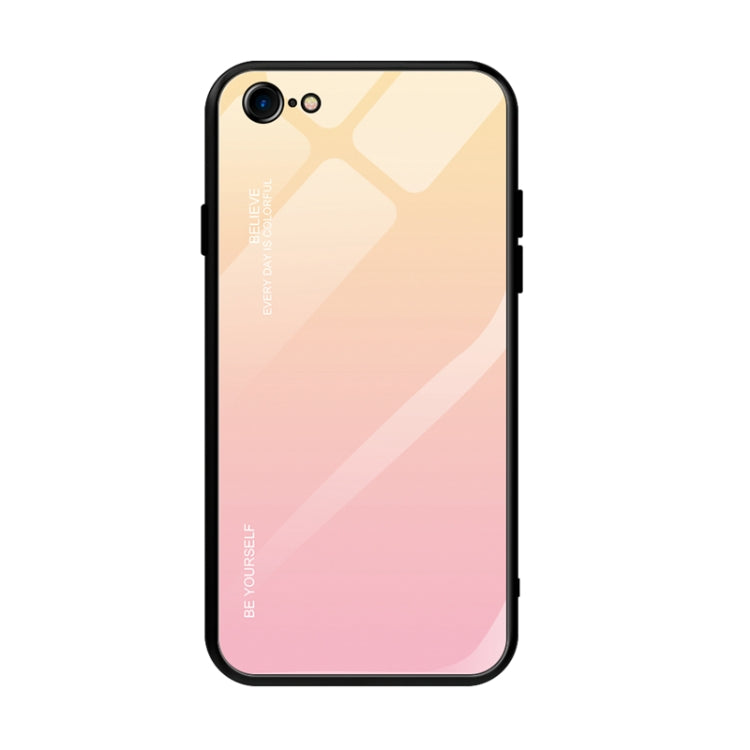 Gradient Color Glass Case, For Xiaomi Mi CC9e, For iPhone SE 2022 / SE 2020 / 8 / 7, For iPhone XS / X