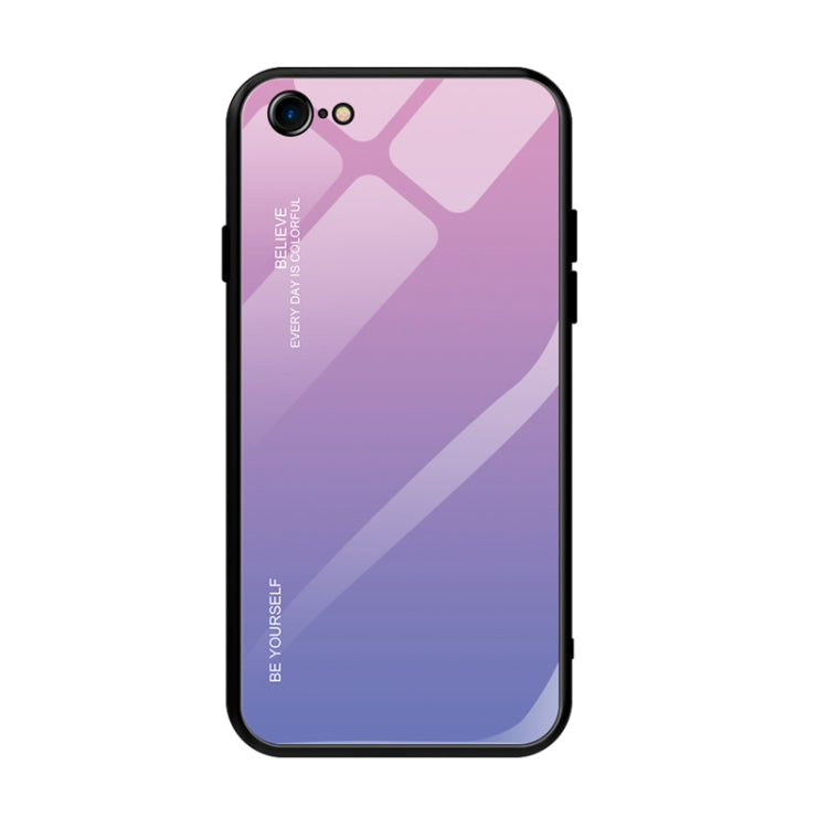 Gradient Color Glass Case, For Xiaomi Mi CC9e, For iPhone SE 2022 / SE 2020 / 8 / 7, For iPhone XS / X