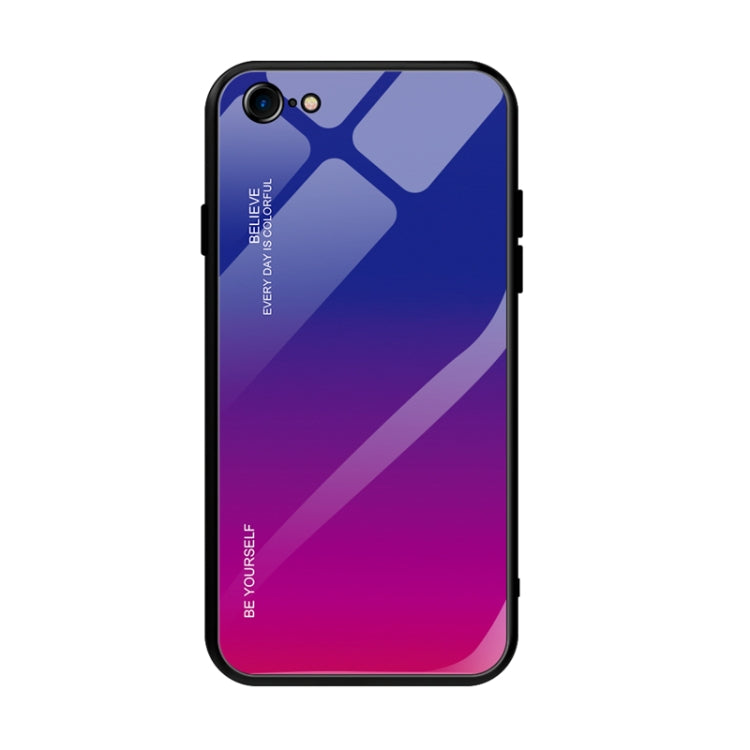 Gradient Color Glass Case, For Xiaomi Mi CC9e, For iPhone SE 2022 / SE 2020 / 8 / 7, For iPhone XS / X