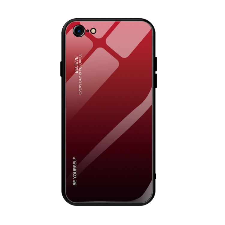 Gradient Color Glass Case, For Xiaomi Mi CC9e, For iPhone SE 2022 / SE 2020 / 8 / 7, For iPhone XS / X