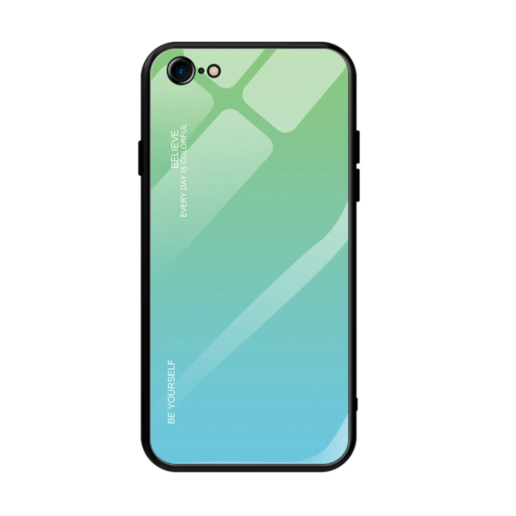 Gradient Color Glass Case, For Xiaomi Mi CC9e, For iPhone SE 2022 / SE 2020 / 8 / 7, For iPhone XS / X