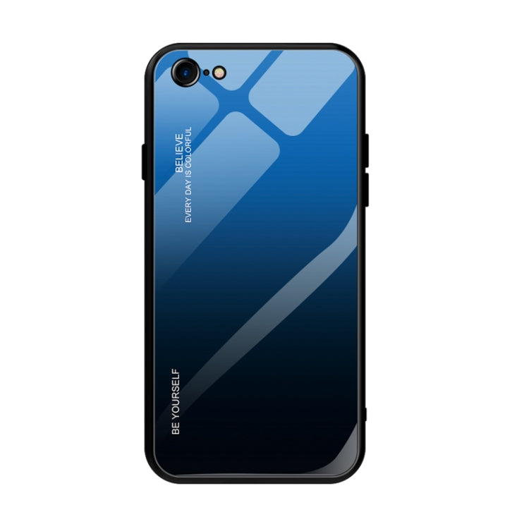 Gradient Color Glass Case, For Xiaomi Mi CC9e, For iPhone SE 2022 / SE 2020 / 8 / 7, For iPhone XS / X