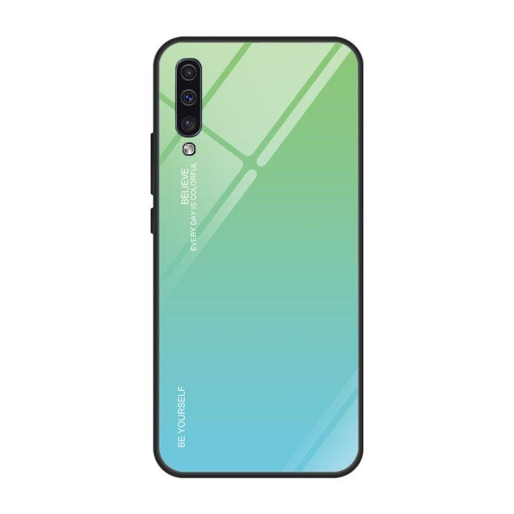 Gradient Color Glass Case, For Galaxy A30, For Galaxy A50, For Galaxy A60