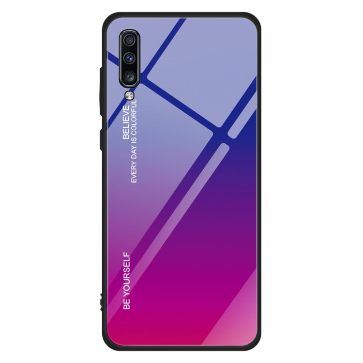 Gradient Color Glass Case, For Galaxy A70, For Galaxy M10, For Galaxy M30