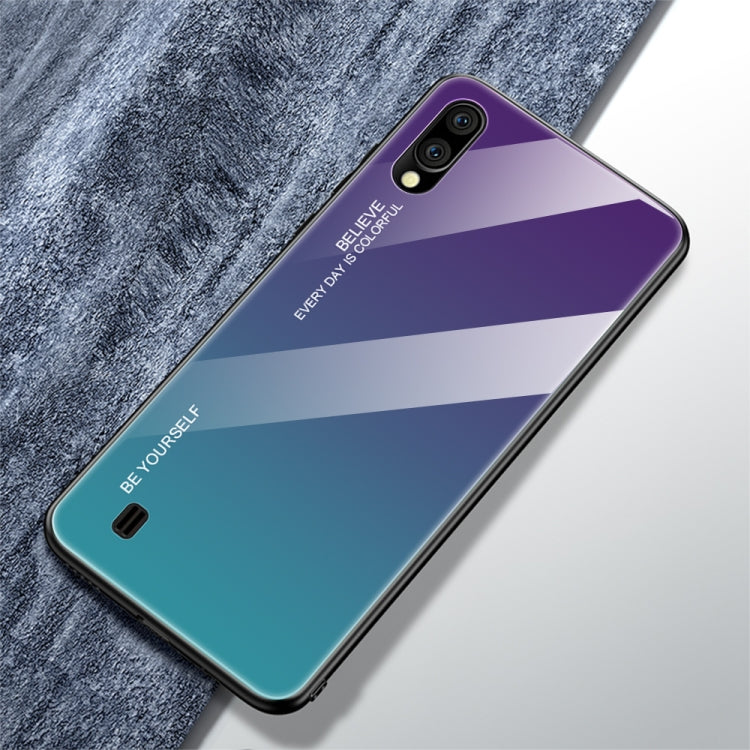 Gradient Color Glass Case, For Galaxy A70, For Galaxy M10, For Galaxy M30
