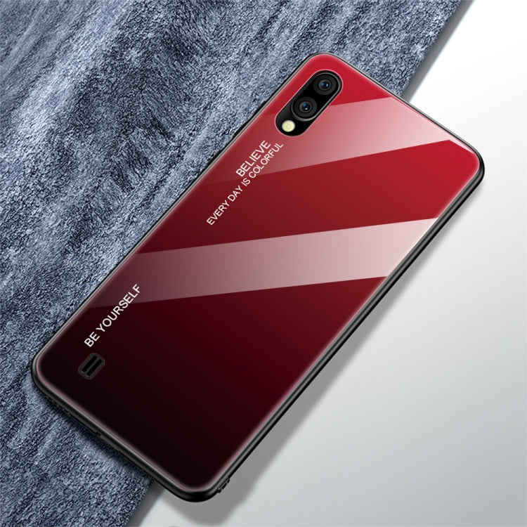 Gradient Color Glass Case, For Galaxy A70, For Galaxy M10, For Galaxy M30