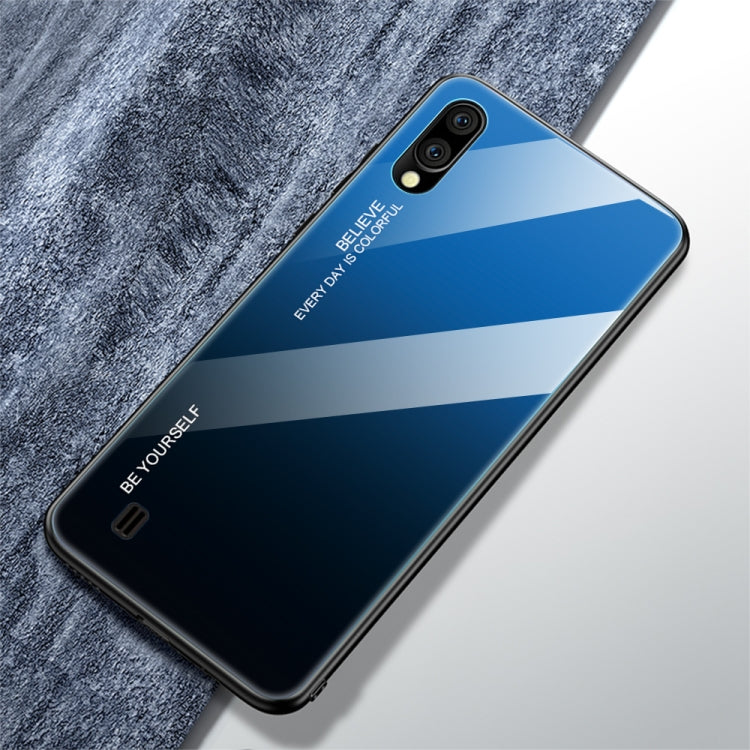 Gradient Color Glass Case, For Galaxy A70, For Galaxy M10, For Galaxy M30