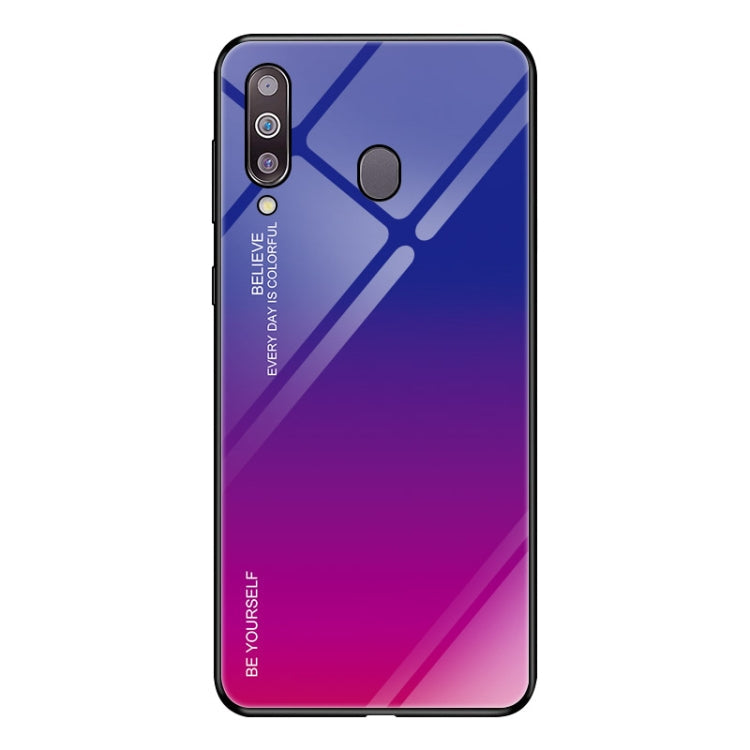 Gradient Color Glass Case, For Galaxy A70, For Galaxy M10, For Galaxy M30