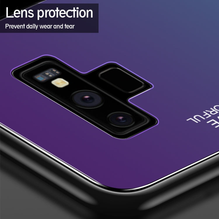 Gradient Color Glass Case, For Galaxy Note 9, For Galaxy S9, For Galaxy S10