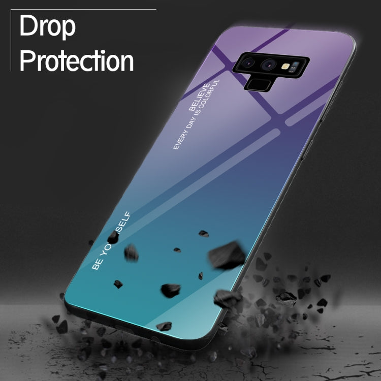 Gradient Color Glass Case, For Galaxy Note 9, For Galaxy S9, For Galaxy S10