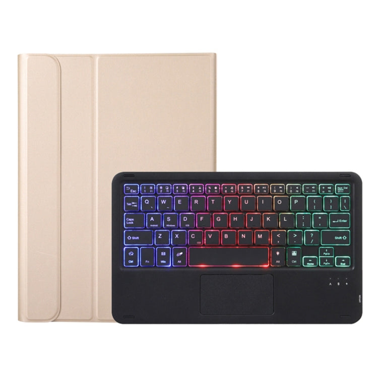 A08-AS Ultra-thin Backlight Bluetooth Keyboard Leather Case with Touchpad For Samsung Galaxy Tab A8 2021 SM-X205 / SM-X200, A08-AS