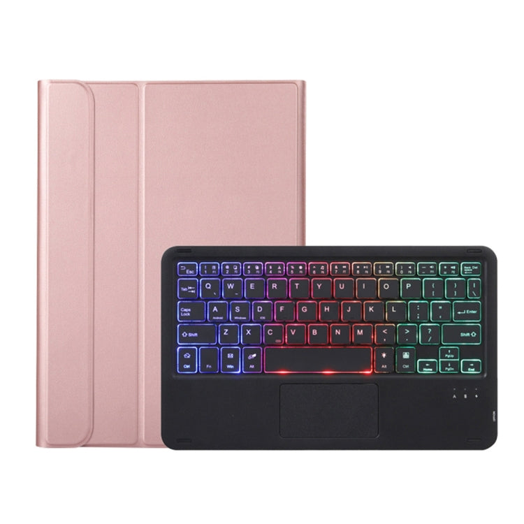 A08-AS Ultra-thin Backlight Bluetooth Keyboard Leather Case with Touchpad For Samsung Galaxy Tab A8 2021 SM-X205 / SM-X200, A08-AS