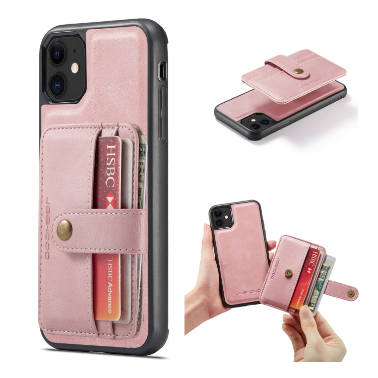 JEEHOOD RFID Blocking Anti-Theft Wallet Phone Case, For iPhone 12 mini, For iPhone 12 / 12 Pro, For iPhone 12 Pro Max, For iPhone 11, For iPhone 11 Pro, For iPhone 11 Pro Max, For iPhone X / XS, For iPhone XR