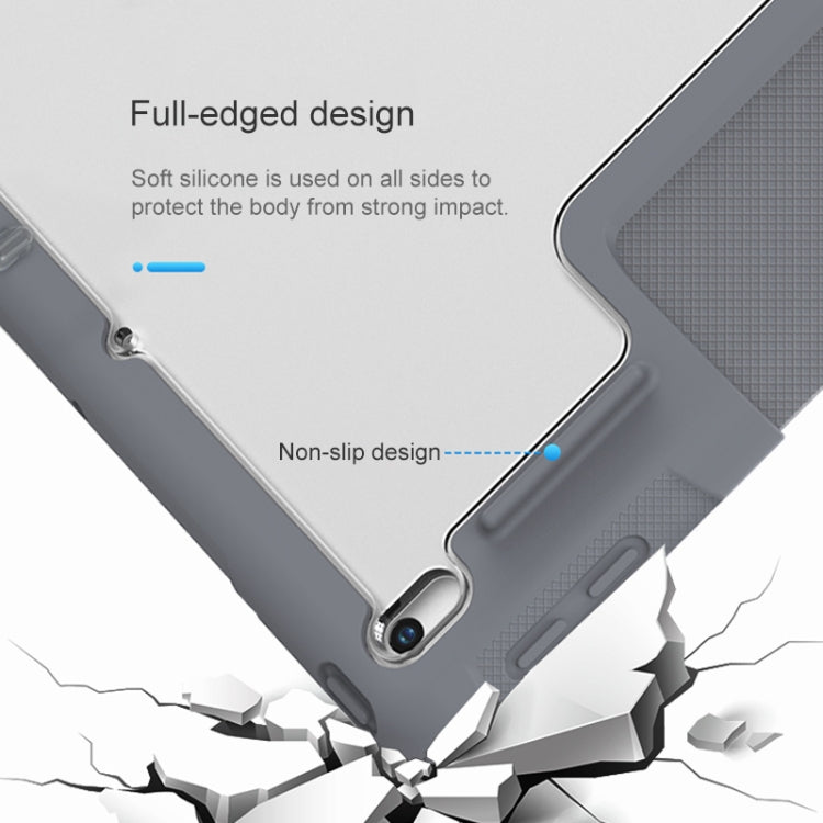 For iPad 10.2 Mutural Horizontal Flip PC + TPU + PU Leather Case with Holder & Pen Slot(Black)