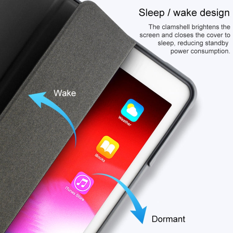 For iPad 10.2 Mutural Horizontal Flip PC + TPU + PU Leather Case with Holder & Pen Slot(Rose Gold)