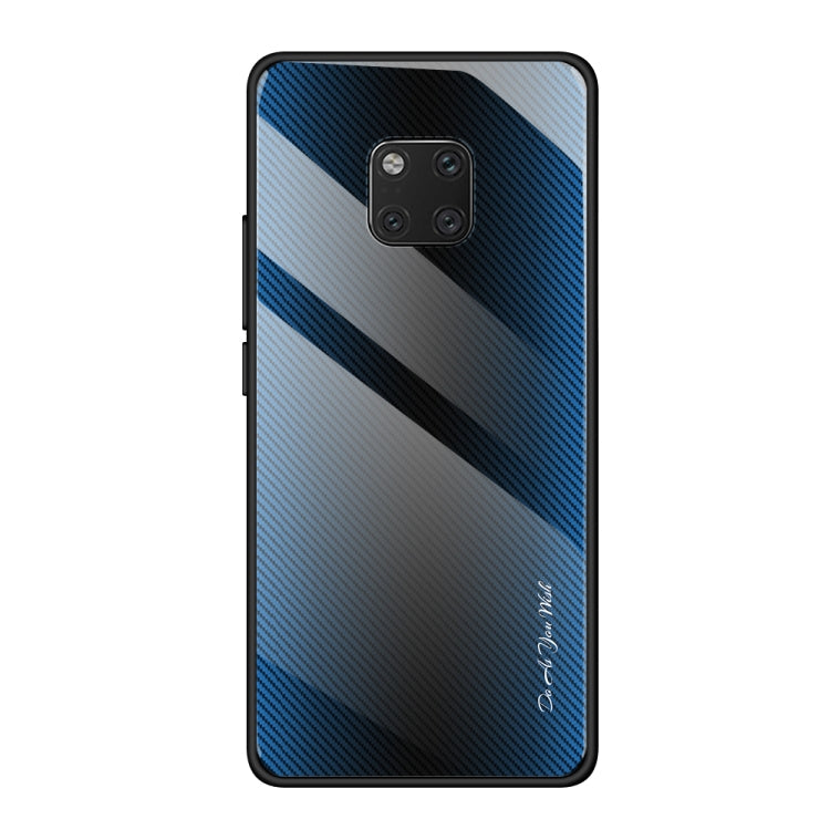 Texture Gradient Glass Protective Case, For Huawei Enjoy 9 Plus / Y9 2019, For Huawei Enjoy 9s, For Huawei Mate 20 Pro, For Huawei P20 Pro