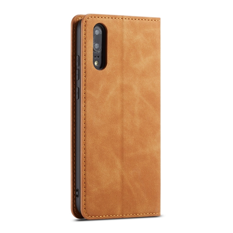 For Huawei P20 Pro Forwenw Dream Series Oil Edge Strong Magnetism Horizontal Flip Leather Case with Holder & Card Slots & Wallet & Photo Frame(Brown)