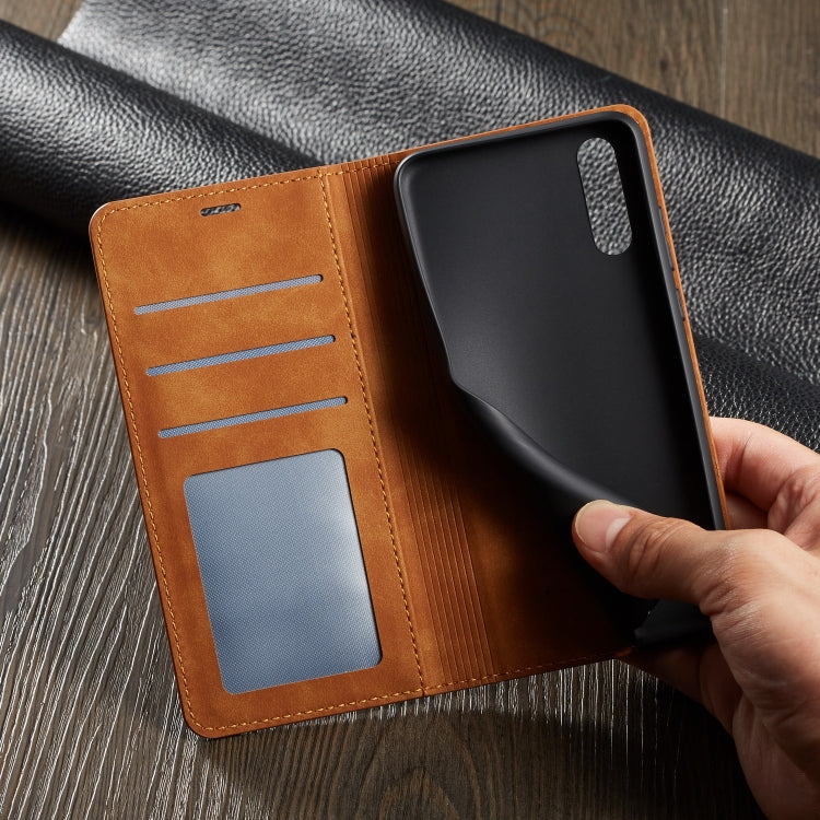 For Huawei P20 Pro Forwenw Dream Series Oil Edge Strong Magnetism Horizontal Flip Leather Case with Holder & Card Slots & Wallet & Photo Frame(Brown)