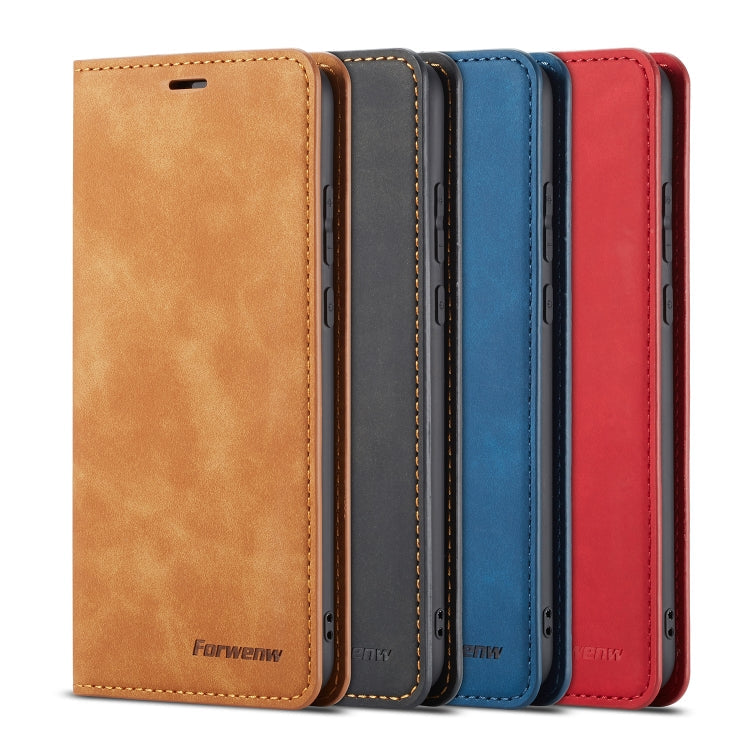 For Huawei P20 Pro Forwenw Dream Series Oil Edge Strong Magnetism Horizontal Flip Leather Case with Holder & Card Slots & Wallet & Photo Frame(Brown)