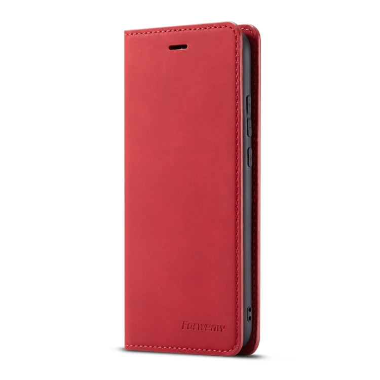 For Huawei P20 Lite Forwenw Dream Series Oil Edge Strong Magnetism Horizontal Flip Leather Case with Holder & Card Slots & Wallet & Photo Frame(Red)