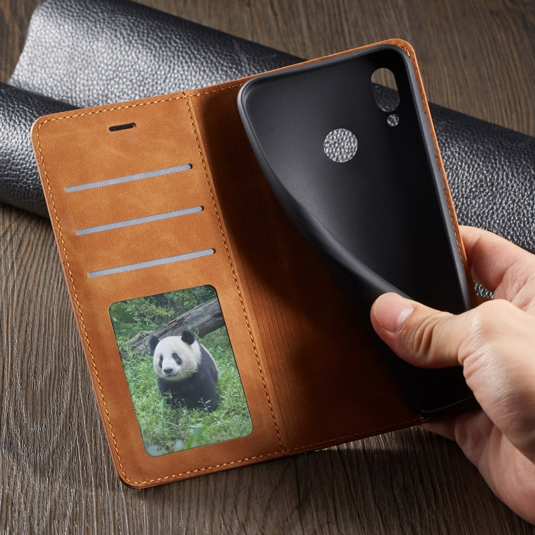 For Huawei P20 Lite Forwenw Dream Series Oil Edge Strong Magnetism Horizontal Flip Leather Case with Holder & Card Slots & Wallet & Photo Frame(Red)