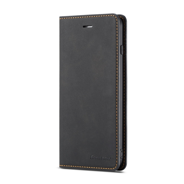 For iPhone 8 Plus / 7 Plus Forwenw Dream Series Oil Edge Strong Magnetism Horizontal Flip Leather Case with Holder & Card Slots & Wallet & Photo Frame(Black)
