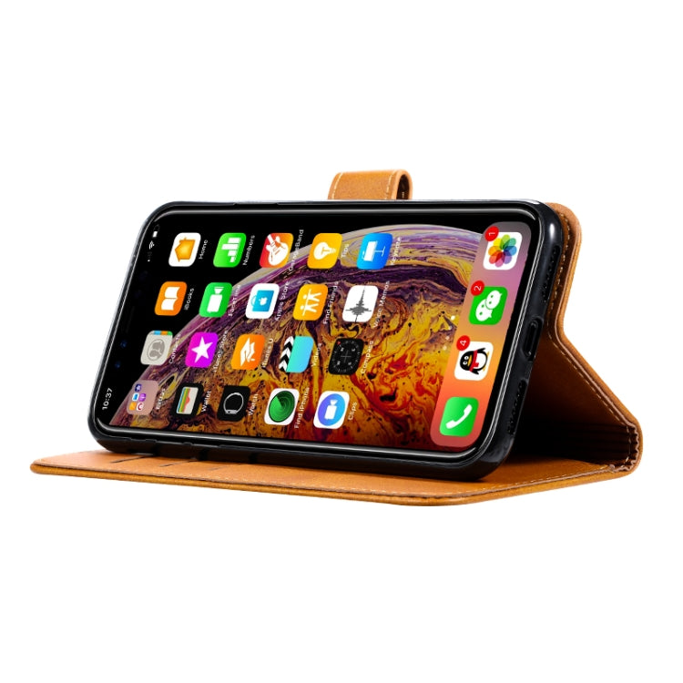 For iPhone XS Max GUSSIM Magnetic Horizontal Flip Leather Case with Holder & Card Slots & & Wallet(Yellow)