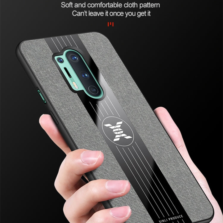 For OnePlus 8 Pro XINLI Stitching Cloth Texture Shockproof TPU Phone Case(Red)
