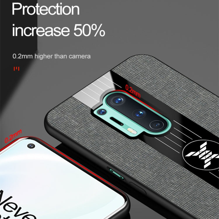 For OnePlus 8 Pro XINLI Stitching Cloth Texture Shockproof TPU Phone Case(Red)