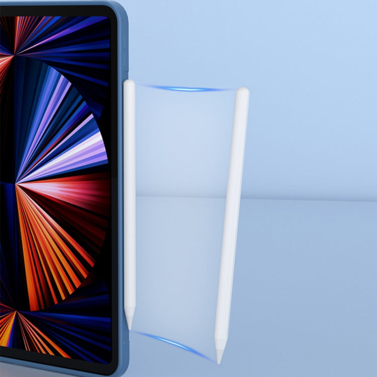 For iPad Pro 11 inch 2022 / 2021 / 2020 Mutural Silicone Microfiber Tablet Case(Sky Blue)