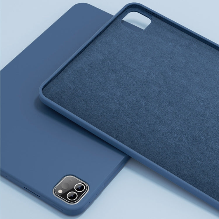 For iPad Pro 11 inch 2022 / 2021 / 2020 Mutural Silicone Microfiber Tablet Case(Sky Blue)