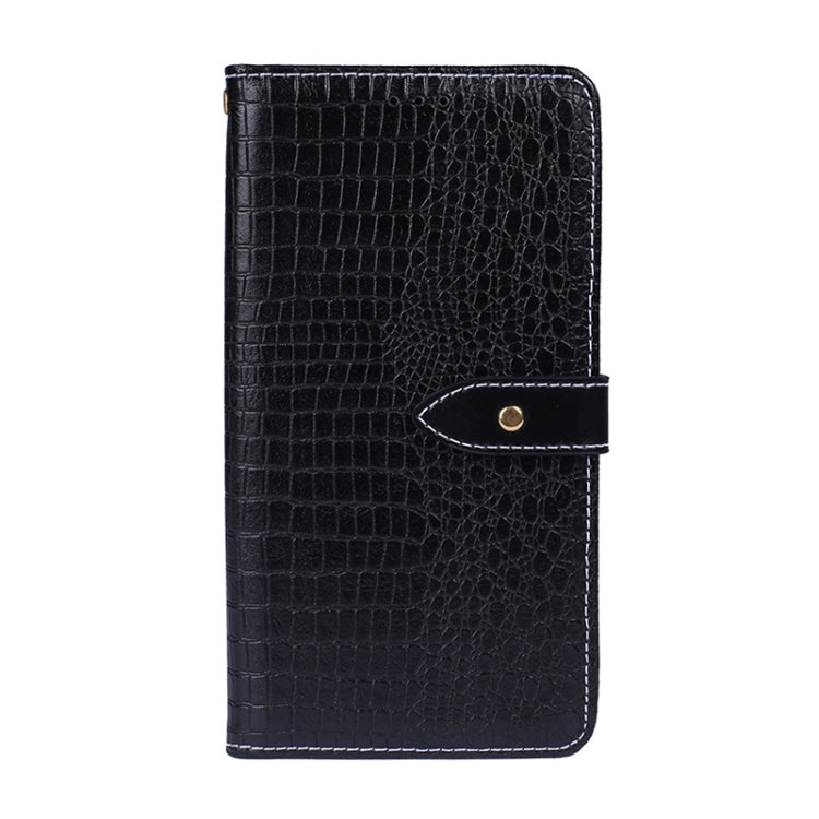 For Honor 60 idewei Crocodile Texture Leather Phone Case(Black)