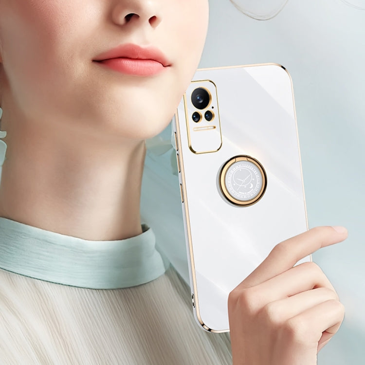 For Xiaomi Civi XINLI 6D Plating Phone Case with Ring Holder(Hawthorn Red)