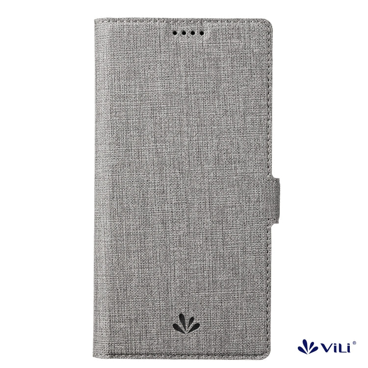 For OnePlus Nord N100 ViLi K Series Shockproof Magnetic Buckle Leather Phone Case(Grey)
