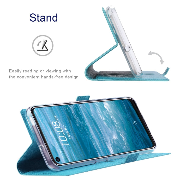 For Samsung Galaxy S21 FE 5G ViLi K Series Magnetic Buckle Horizontal Flip Leather Phone Case(Blue)