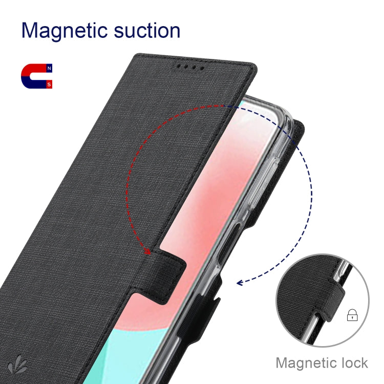 For Sony Xperia Pro-I ViLi K Series Magnetic Buckle Horizontal Flip Leather Phone Case(Black)