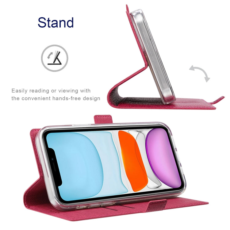 For Sony Xperia Pro-I ViLi K Series Magnetic Buckle Horizontal Flip Leather Phone Case(Rose Red)