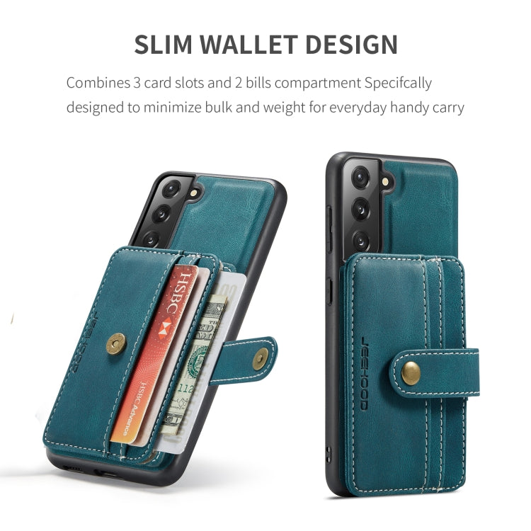 JEEHOOD RFID Blocking Anti-Theft Magnetic PU + TPU Phone Case, For Samsung Galaxy S22 5G, For Samsung Galaxy S22+ 5G